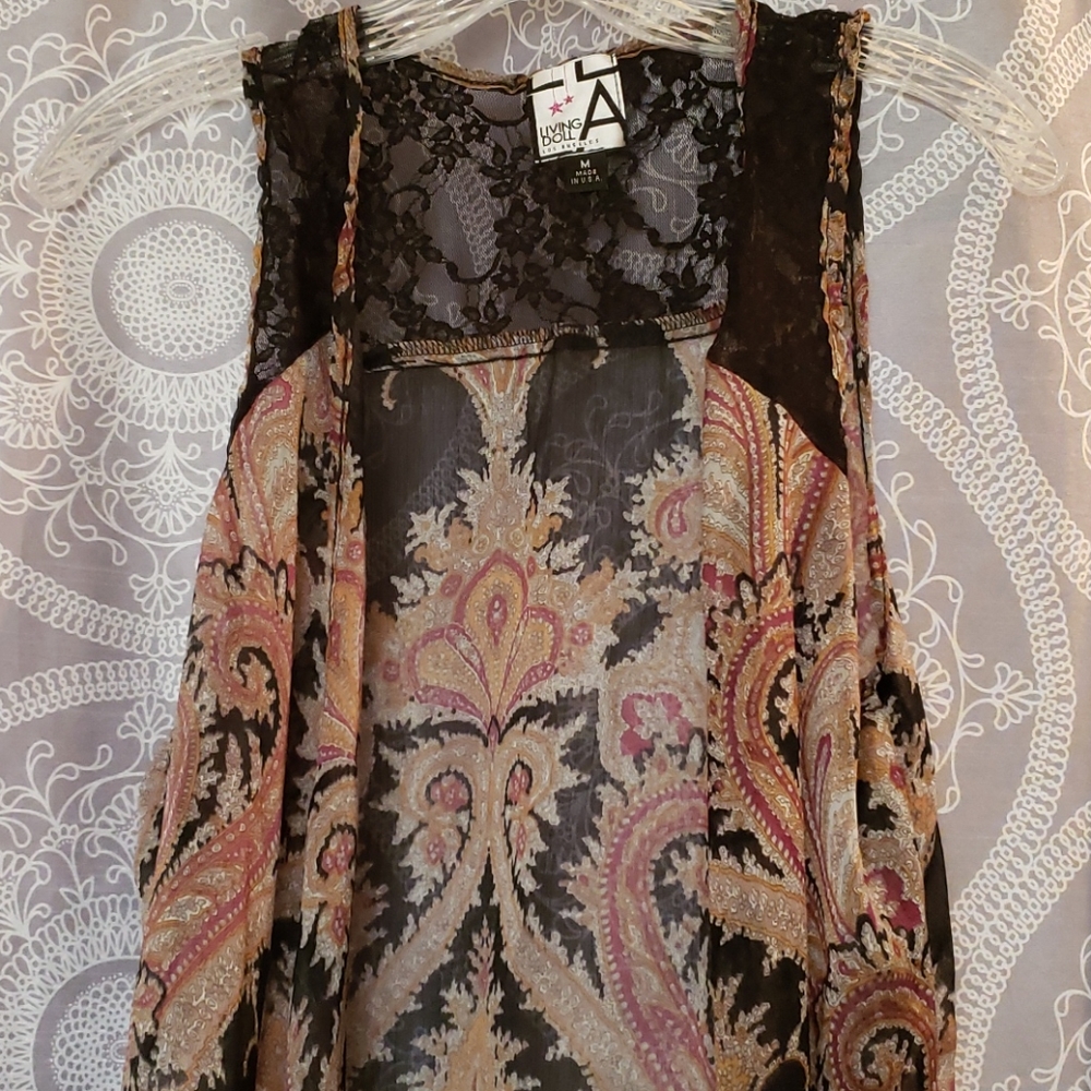 Paisley Boho Vest - Picture 2 of 6